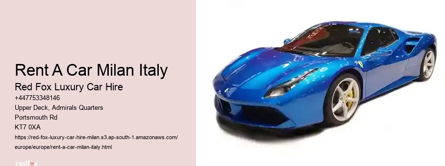 Rent A Car Milan Italy